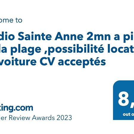 Studio Sainte Anne 2Mn A Pieds De La Plage ,Possibilite Location De Voiture Exteriör bild