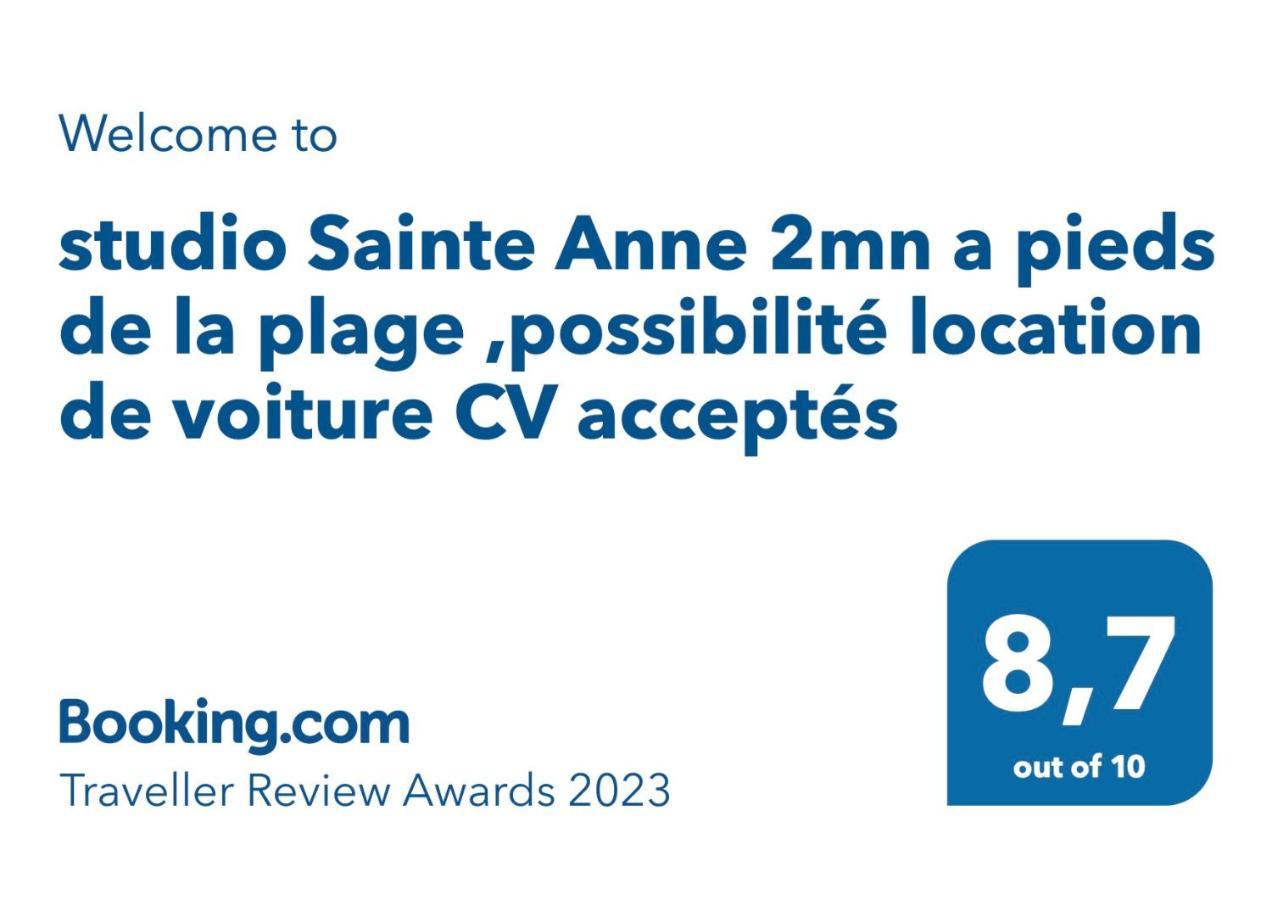 Studio Sainte Anne 2Mn A Pieds De La Plage ,Possibilite Location De Voiture Exteriör bild